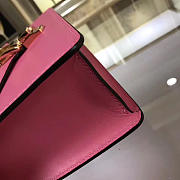 Gucci Sylvie shoulder bag in Pink leather 421882 - 4