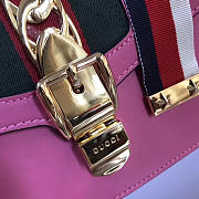 Gucci Sylvie shoulder bag in Pink leather 421882 - 6