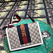 Gucci Sylvie shoulder White bag leather 421882 - 2