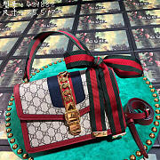 Gucci Sylvie shoulder Red bag leather 421882 - 2