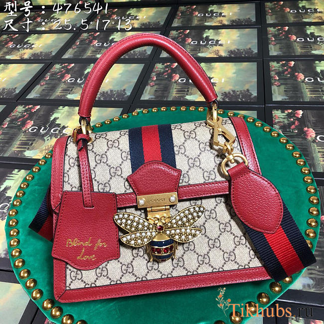 Gucci Queen Margaret small top handle bag in Red 476541 - 1