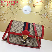 Gucci Queen Margaret Supreme medium shoulder bag in Red 524356 - 2