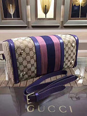 Gucci Webby Speedy Canvas Cross Body Bag in Purple - 4