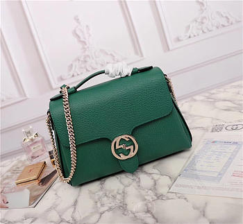 Gucci Orignial Calfskin Handbag in Green 510302