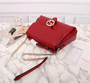 Gucci Orignial Calfskin Handbag in Red 510302 - 4