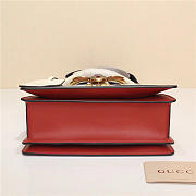 Gucci Queen Margaret Calfskin Handle Bag In White Red 476541 - 3