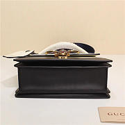 Gucci Queen Margaret Calfskin Handle Bag In White Black 476541 - 5