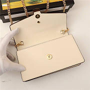 Gucci Sylvie Leather Super Mini Bag Beige 484646 - 5