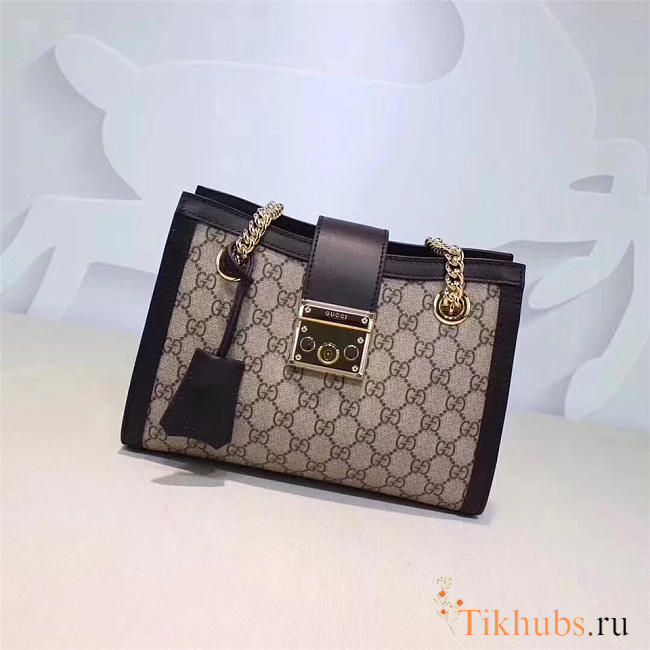 Gucci Padlock small shoulder bag 498156 Black - 1