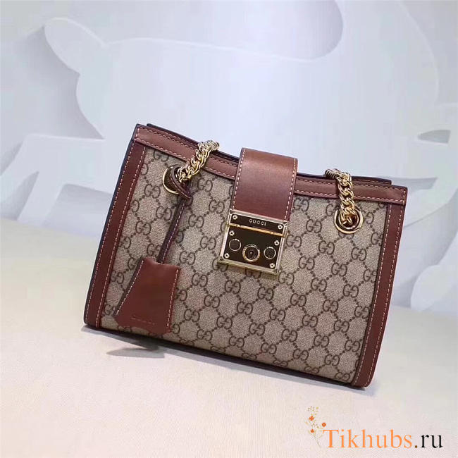 Gucci Padlock small shoulder bag 498156 Brown - 1