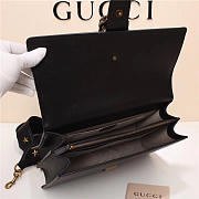 Gucci Women's Dionysus Leather Top Handle Bag 421999 Black - 2