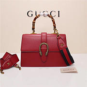 Gucci Women's Dionysus Leather Top Handle Bag 421999 Red - 1