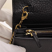 Gucci Marmont leather mini chain bag 401232 Black - 4