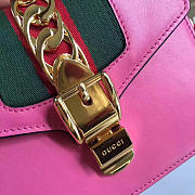 Gucci Sylvie leather mini bag in Pink 470270 - 5