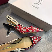 Dior Red Mid Heel shoes 6.5cm - 2