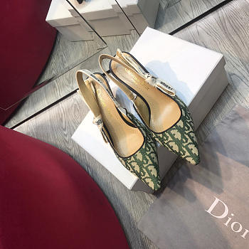 Dior Green Mid Heel shoes 6.5cm