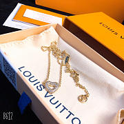 LV earrings bracelet necklace set - 4