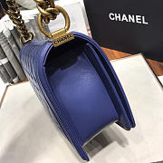 Chanel Leboy lambskin Bag in Navy Blue 67086 - 4