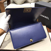 Chanel Leboy lambskin Bag in Navy Blue 67086 - 3