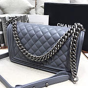 Chanel Leboy lambskin Bag in Gray With Silver Hardware 67086 - 3