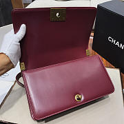 Chanel Leboy Lambskin Bag in Wine Red with Gold Hardware 67086 - 5