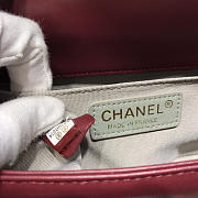 Chanel Leboy Lambskin Bag in Wine Red with Gold Hardware 67086 - 3