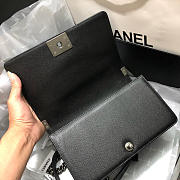 Chanel Leboy Calfskin Bag in Black with Silver Hardware 67086 - 4