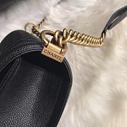 Chanel leboy calfskin bag in black with gold hardware 28cm - 3