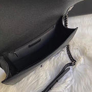 Chanel leboy calfskin bag in black 30cm - 6