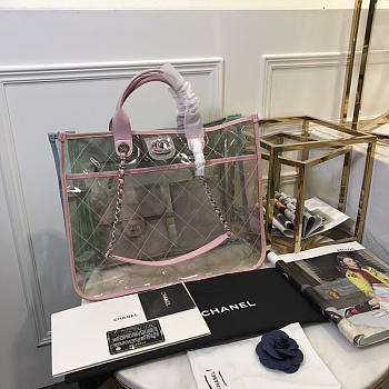 Chanel SS18 Act2 Pvc Tote bag Pink