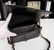 Chanel Boy Bag Lambskin Leather in Black gold hardware - 3