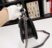 Chanel Boy in Black with silver hardware - 5