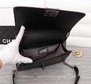 Chanel Boy Black and White with silver hardware - 4