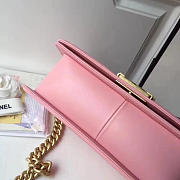 Chanel Lambskin cover Boy bag in Pink with Gold hardware - 3