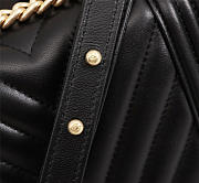 Chanel Lambskin Leboy bag Black with Sheet metal hardware - 2