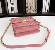 Chanel Lambskin Leboy bag Pink with Sheet metal hardware - 5