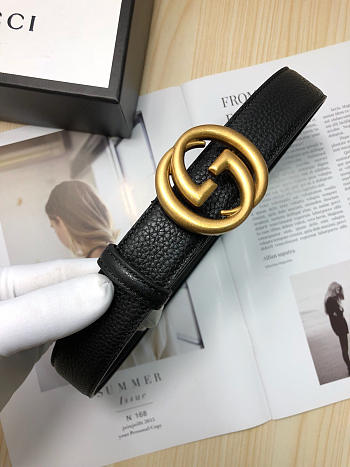 Modishbags Gucci calfskin belt Bronze Hardware