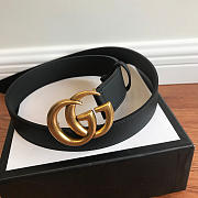 Modishbags Gucci calfskin belt in Gold Hardware 3.0cm - 1