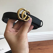 Modishbags Gucci calfskin belt in Gold Hardware 2.0cm - 4