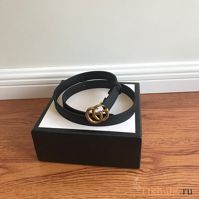 Modishbags Gucci calfskin belt in Gold Hardware 2.0cm - 1