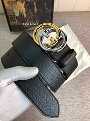 Gucci Original single head cowhide Bobcat expandable Belt Gold - 6