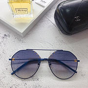 CHANEL double beam flat sunglasses glasses - 2