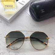 CHANEL double beam flat sunglasses glasses - 3