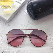 CHANEL double beam flat sunglasses glasses - 6