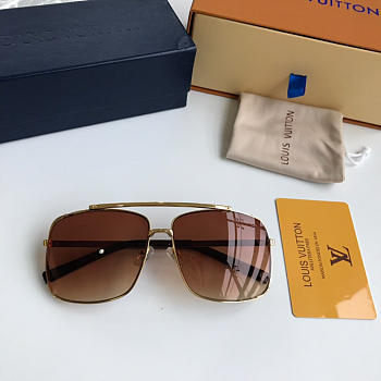  LV hollow square sunglasses