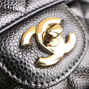 Chanel custom models top imported ball caviar leather black gold hardware size 23 cm - 3