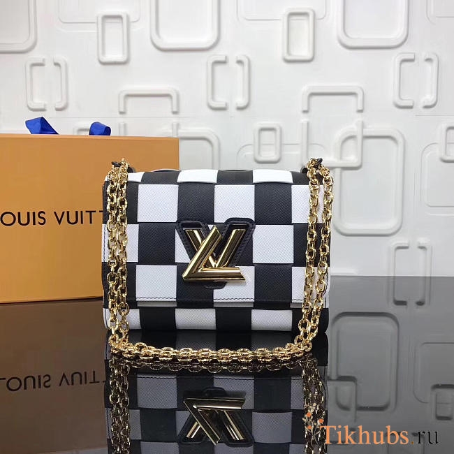 LV original bag 53023 white plaid - 1