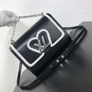 LV heart Twist bag M53126 black