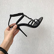 YSL Logo Letter Buckle Decoration high heels black - 6