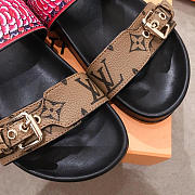 lv sandals rose red and brown - 3